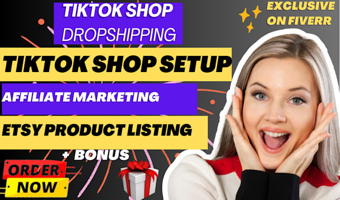 Gig Preview - Setup tiktok shop for you, integrate with shopify, etsy store product