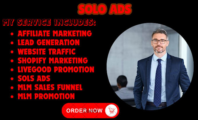 Gig Preview - Do MLM promotion, MLM sales funnel, affiliate link promotion MLM leads, solo ads