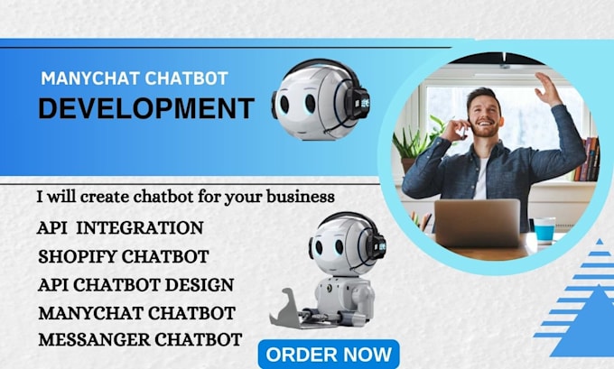 Gig Preview - Create manychat chatbot, shopify chatbot with messenger chatbot