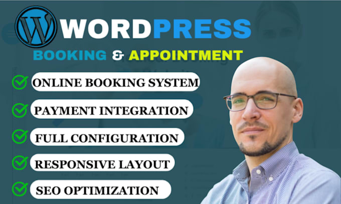 Gig Preview - Build an online booking and appointment wordpress website with amelia