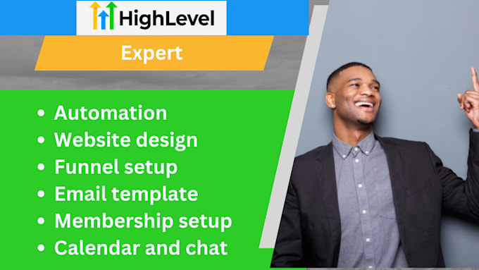 Gig Preview - Setup gohighlevel website landingpage clixlo go high level funnel landing page