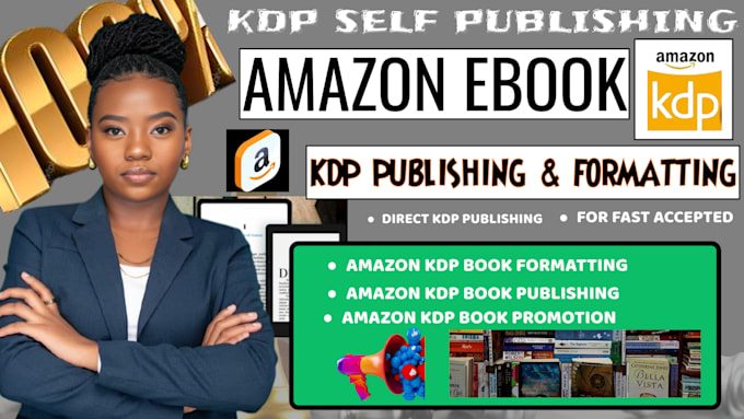 Gig Preview - Publish book on amazon kdp, amazon kindle formatting, amazon kdp promotion ads