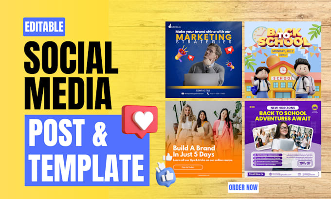 Bestseller - do create your social media post for your business