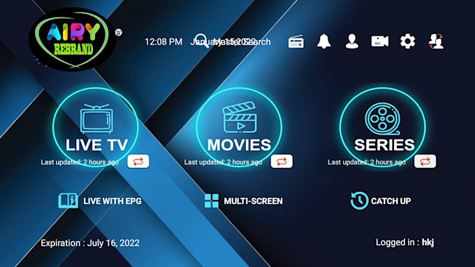 Gig Preview - Iptv rebrand latest android smarter iptv tivimate nextv sparkle tv apk ibo app