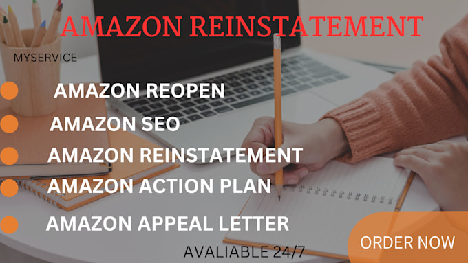 Gig Preview - Draft a personalized plan of action for the reinstatement of your amazon account