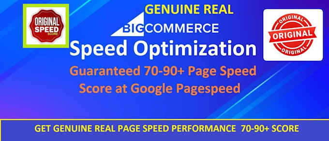 Gig Preview - Genuine speed of bigcommerce, lightspeed, neto maropost, modx site