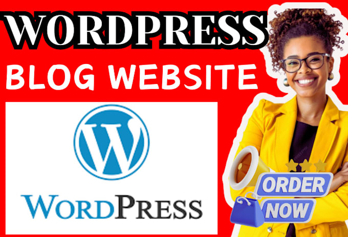 Gig Preview - Create, build wordpress website, wordpress site, wordpress blog website design