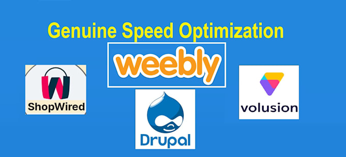 Gig Preview - Boost real speed of drupal, weebly squareup, shopwired, volusion site