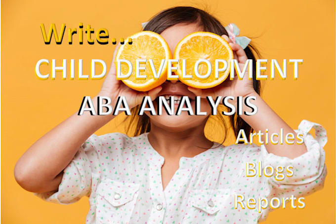 Gig Preview - Write urgent child development and autism topics with 24 hours