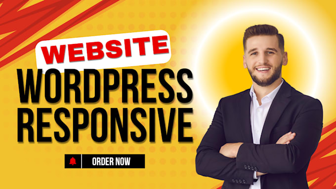 Gig Preview - Develop wordpress website design with responsive web design