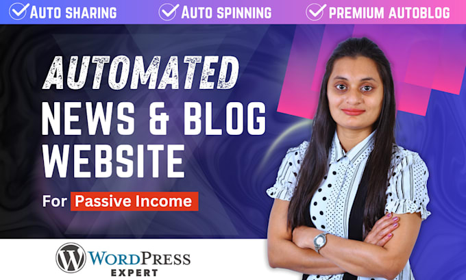 Gig Preview - Create wordpress automated news or autoblog website