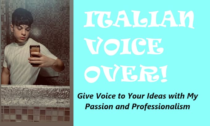 Gig Preview - Voice over in english with italian real accent