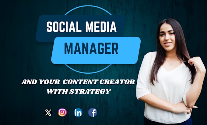 Gig Preview - Be your creative social media manager and content creator with strategy