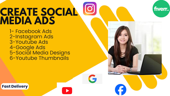 Gig Preview - Design social media ads for facebook, instagram, and youtube