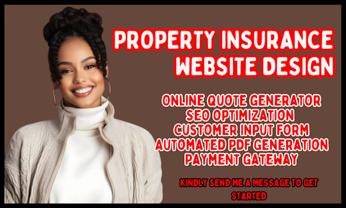 Gig Preview - Property insurance website home insurance website mortgage website landing page