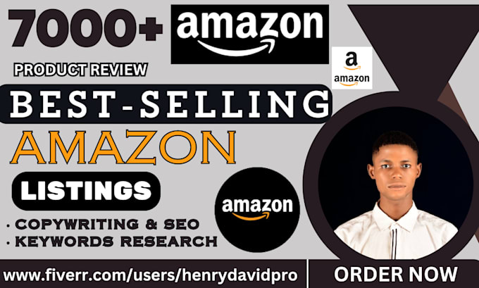 Gig Preview - Write top amazon listing seo product description with amazon kdp and amazon fba