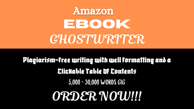 Gig Preview - Be your ghost ebook writer, kindle ebook writer, ebook ghostwriter, ebook writer