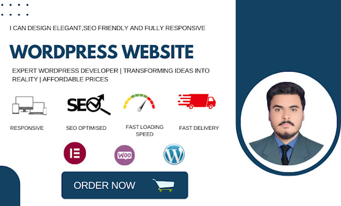 Gig Preview - Build wordpress website design and website development