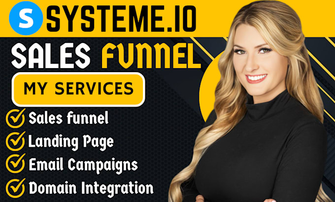 Gig Preview - Do systeme io sales funnel, etsy promotion, systeme io landing page, systeme io