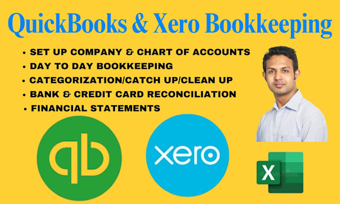 Bestseller - do accounting and bookkeeping via quickbooks xero excel