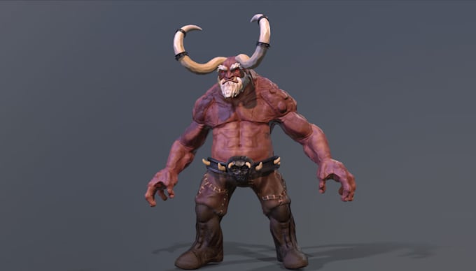 Gig Preview - Remodel 3d monster creature model, rig and animate,  3d demon, unity, ue5, asset