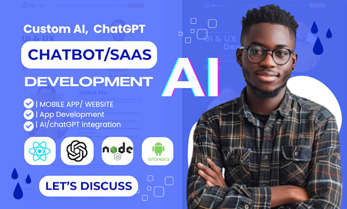 Gig Preview - Develop ai chatbot ai chatgpt mobile app or website, ai saas app, ai software