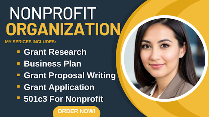 Gig Preview - Research a nonprofit organization and write and propose a grant for it