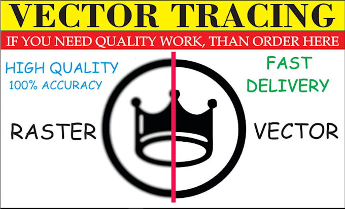 Gig Preview - Trace logo, vector tracing, raster to vector