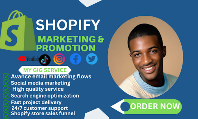 Gig Preview - Boost your shopify sales do shopify marketing and shopify promotion