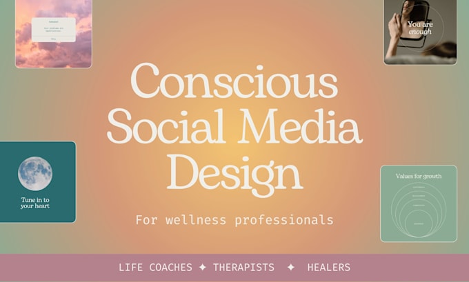 Gig Preview - Design coaching and wellness social media posts