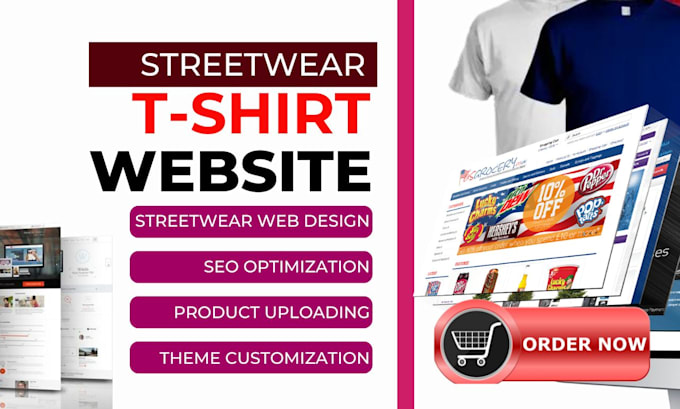 Gig Preview - Design fashion streetwear t shirt swimwear sportwear hoodie clothing website