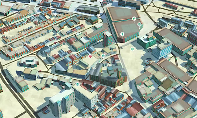 Gig Preview - Create 3d interactive map website 3d city gis web map 3d environment using webgl