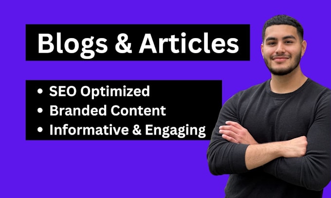 Gig Preview - Write SEO blog posts and articles for you