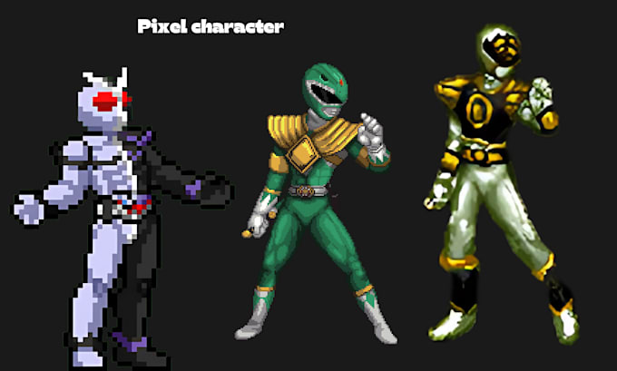 Gig Preview - Design pixel character for game rpg game asset pixel sprite sheet game art