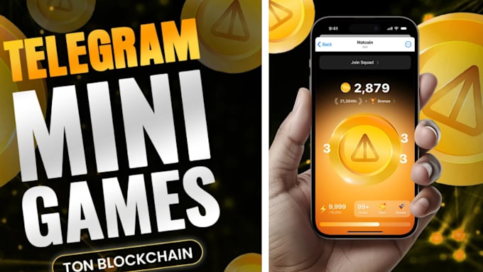 Gig Preview - Make telegram mini game tap to earn app  ton blockchain game