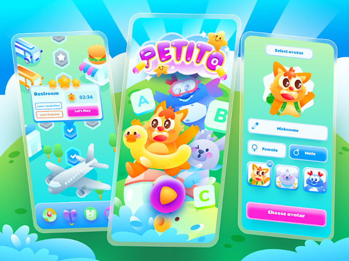 Gig Preview - Kids game app mobile app development kids learning app android educational app