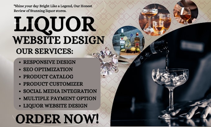 Bestseller - design liquor alcohol wine vodka whiskey tequila beer champagne shopify website