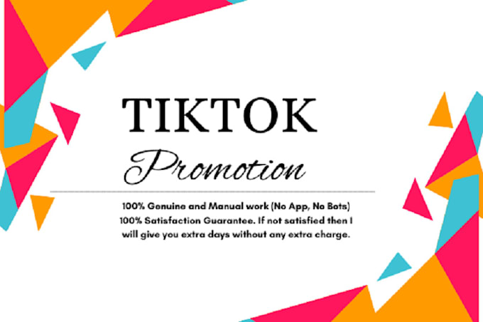 Gig Preview - Grow and promote your tiktok account organically