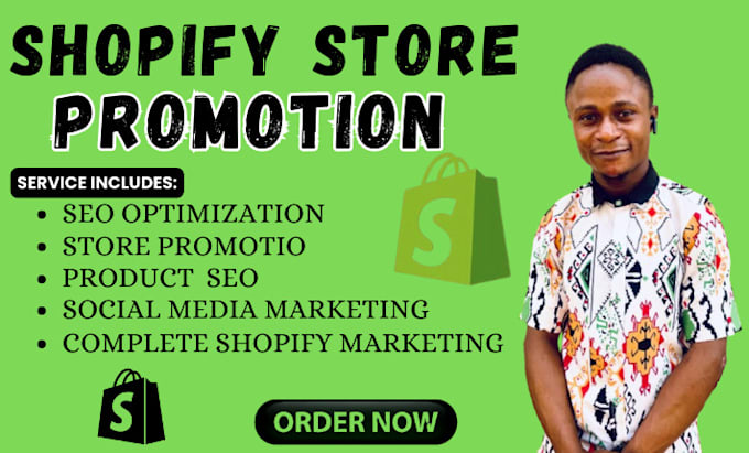 Gig Preview - Boost shopify sales, shopify marketing, shopify store promotion