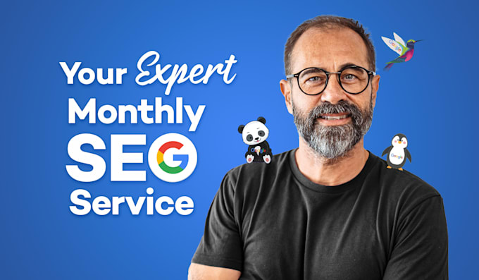 Gig Preview - Do monthly website SEO service with high authority backlinks for google ranking