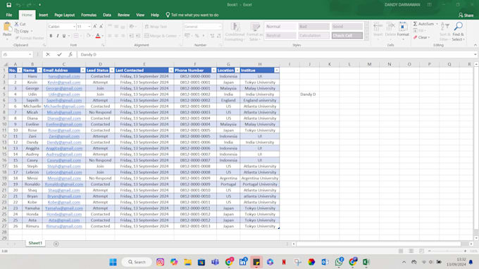 Gig Preview - Accurate and fast data entry services excel, google sheets and more