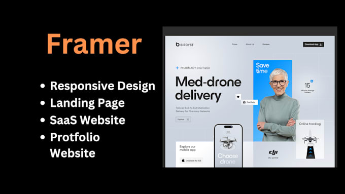 Gig Preview - Build responsive and modern framer website