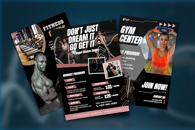 Gig Preview - Design gym flyer, sports flyer and club flyer, newspaper ad