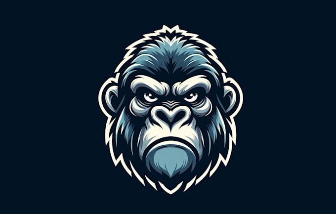 Gig Preview - Design super gorilla head mascot logo in very short time