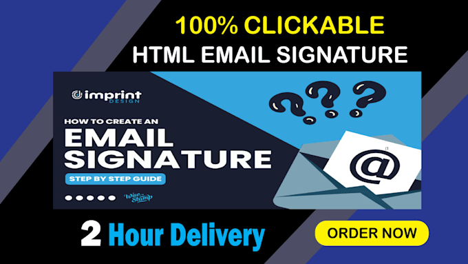 Gig Preview - Design a html responsive editable email signature