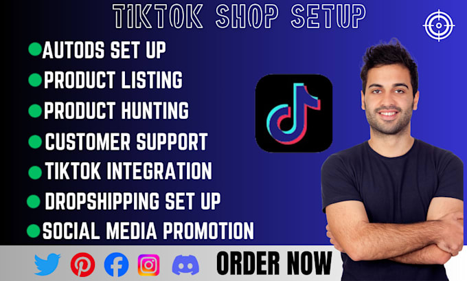 Bestseller - set up tiktok shop tiktok marketing and tiktok shop  dropshipping