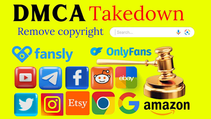 Gig Preview - Send dmca takedown notice onlyfans,telegram,reddit, instagram,google,tiktok,fb