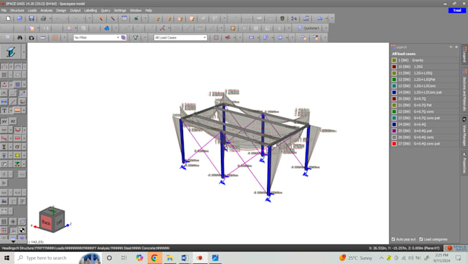 Gig Preview - Do structural engineering design tasks using spacegass