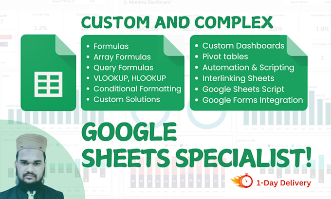 Gig Preview - Be your google sheets expert for stunning solutions