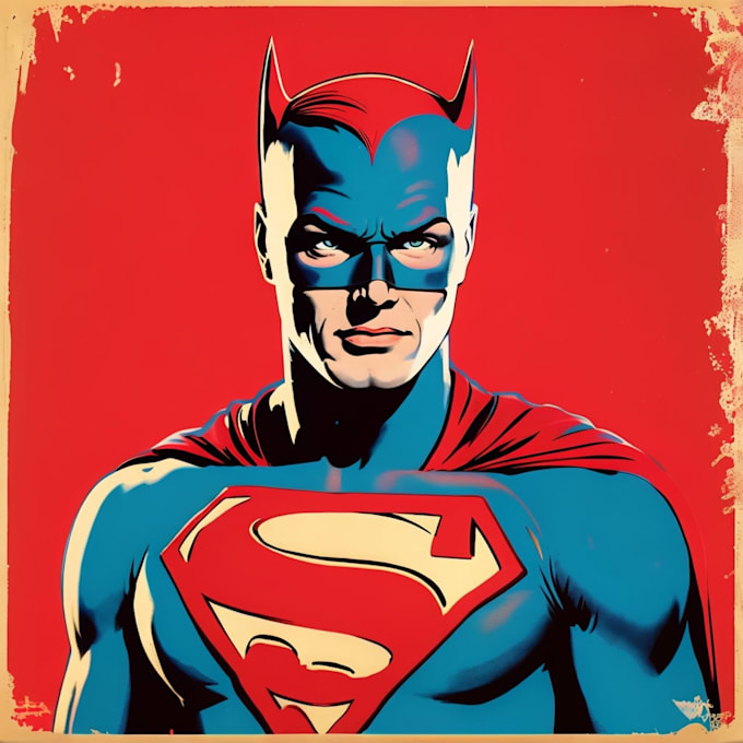 Gig Preview - Create a superhero pop art portraits